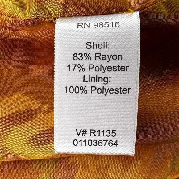 LARGE COLDWATER CREEK ORANGE SATEEN OPEN FRON JACKET  BLAZER LIGHTWEIGHT - Picture 10 of 11